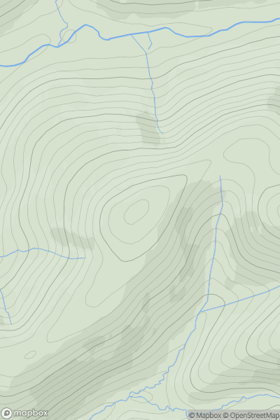 Thumbnail image for Blackhall Hill [The River Tweed to the English Border] [NY401959] showing contour plot for surrounding peak